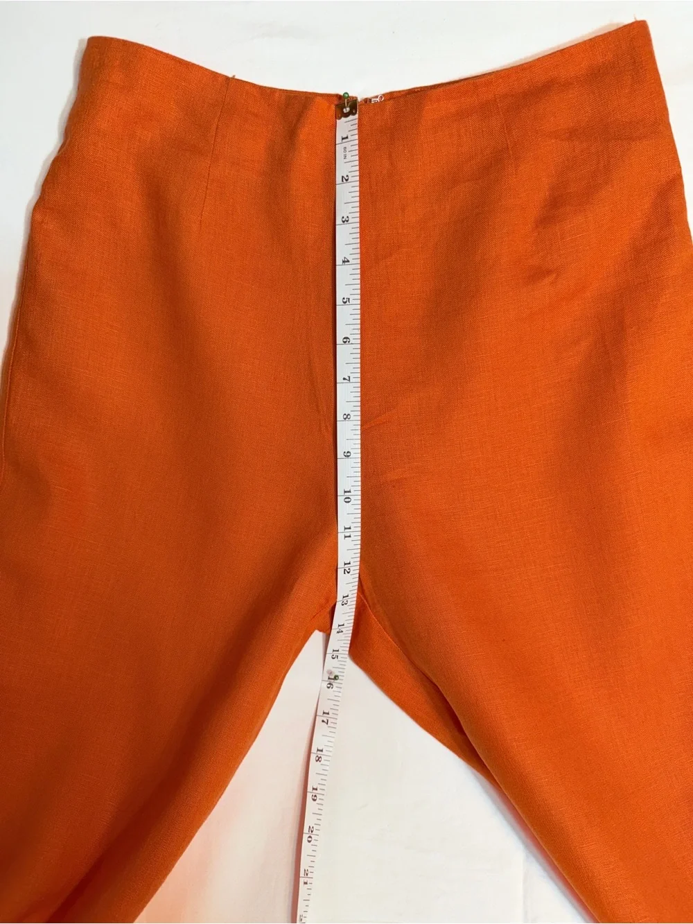 Reformation Liam Linen Pant Citrus Scallop Hem Linen Pants Size 6